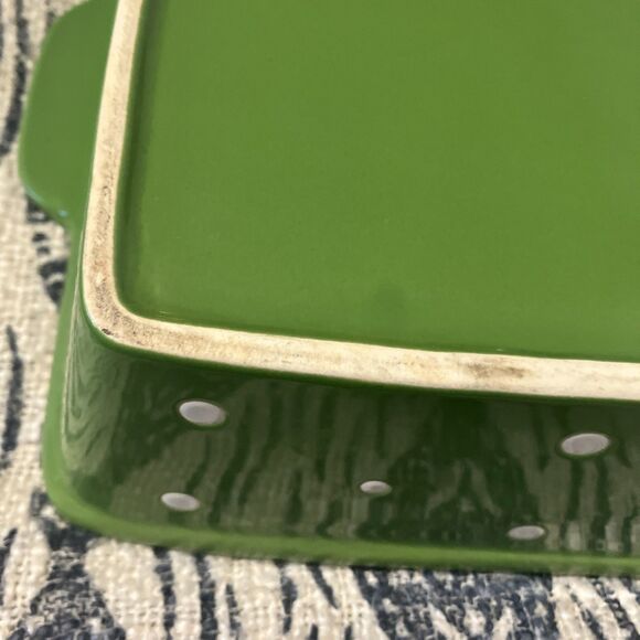 Temp-Tations Green Square Baker Polka Dot Yellow 8" - Picture 13 of 16